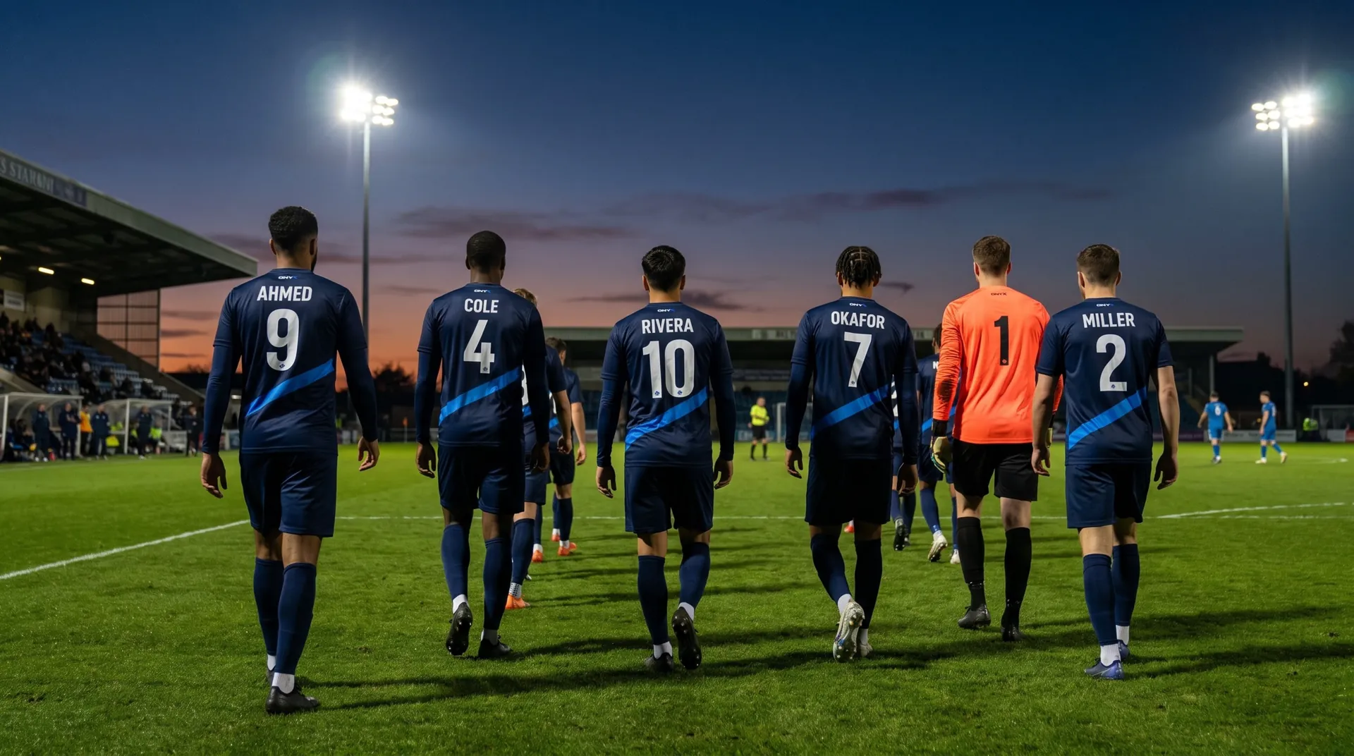 Soccer team in custom Onyx kits